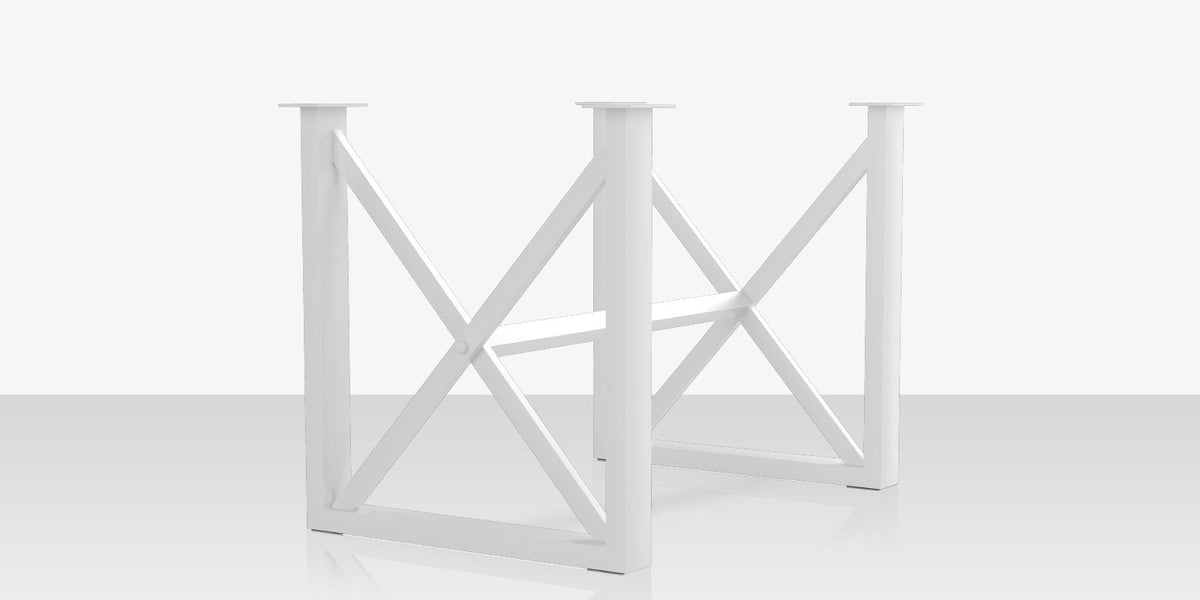 Contemporary  Square X Style Bar Table Base