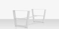 Contemporary U Style Dining Table Base