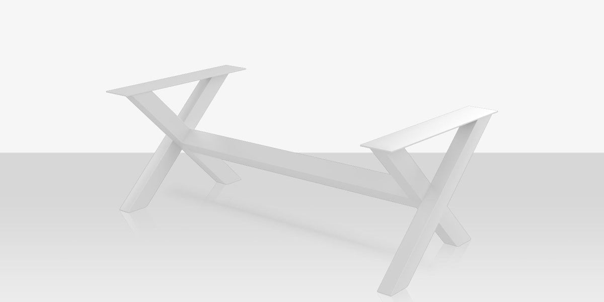 Contemporary X Style Dining Table Base