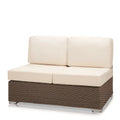 Lucaya Armless Chaise-California Sand- with Standard Off-White Cushion