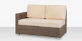 Lucaya – Canapé 2 places avec accoudoir gauche, California Sand, coussin Standard Off-White