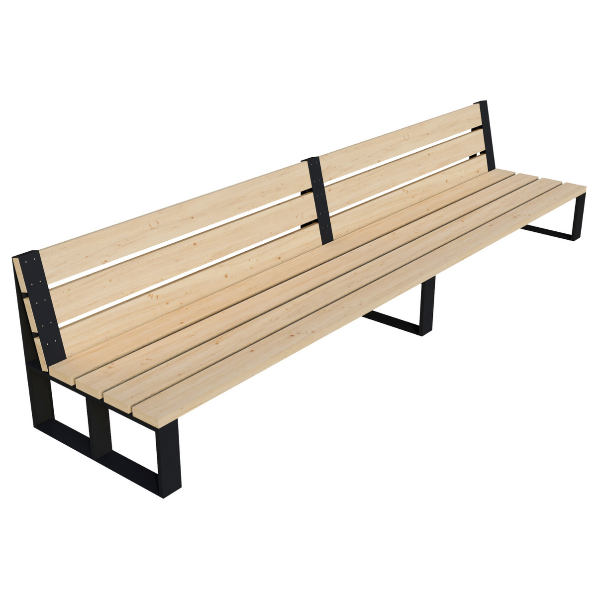 Outdoor DIY Sofa Kit (Up to 12 Feet Long) - Brackets for 2x6 Wood Slats