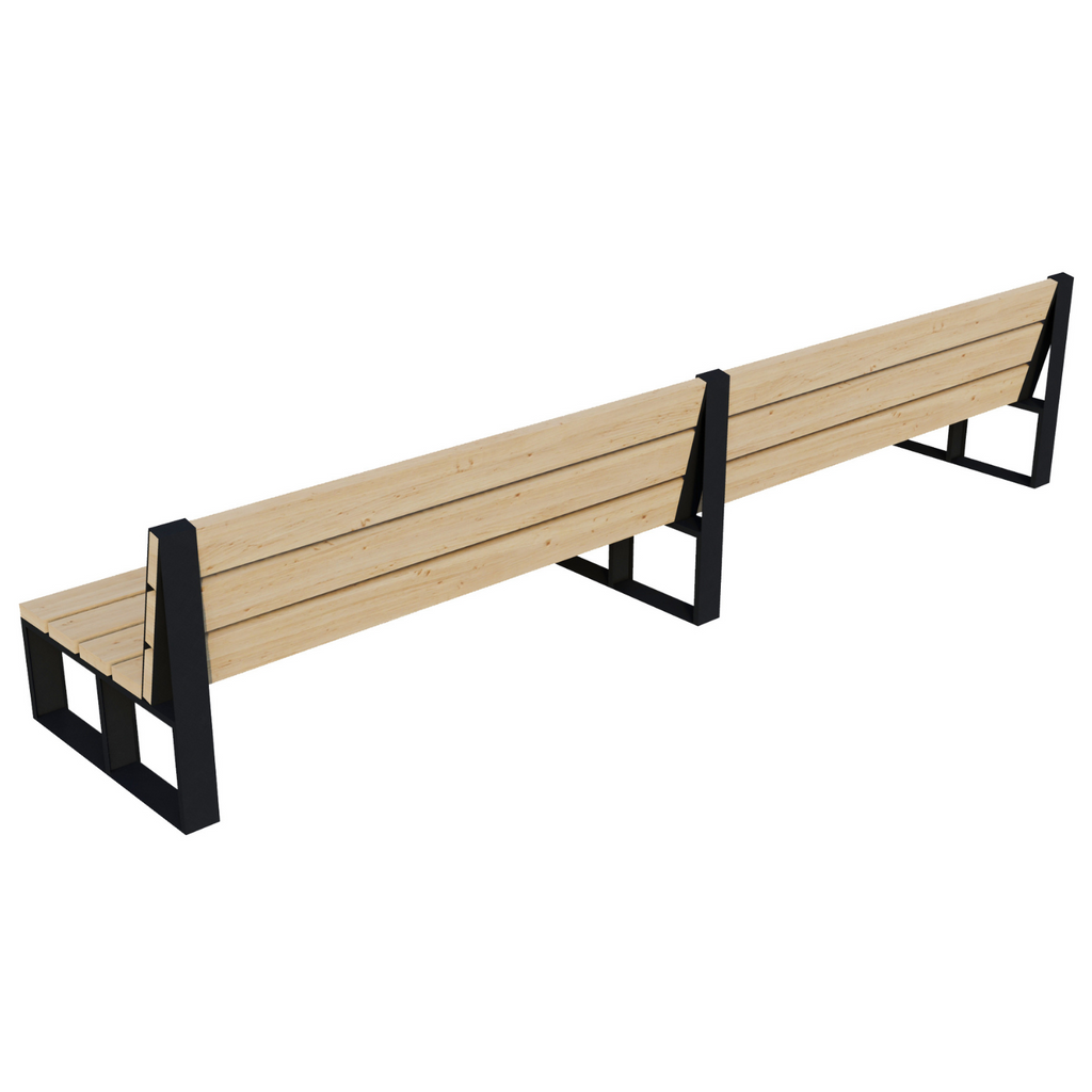 Outdoor DIY Sofa Kit (Up to 12 Feet Long) - Brackets for 2x6 Wood Slats