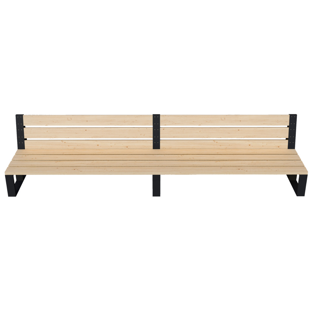 Outdoor DIY Sofa Kit (Up to 12 Feet Long) - Brackets for 2x6 Wood Slats