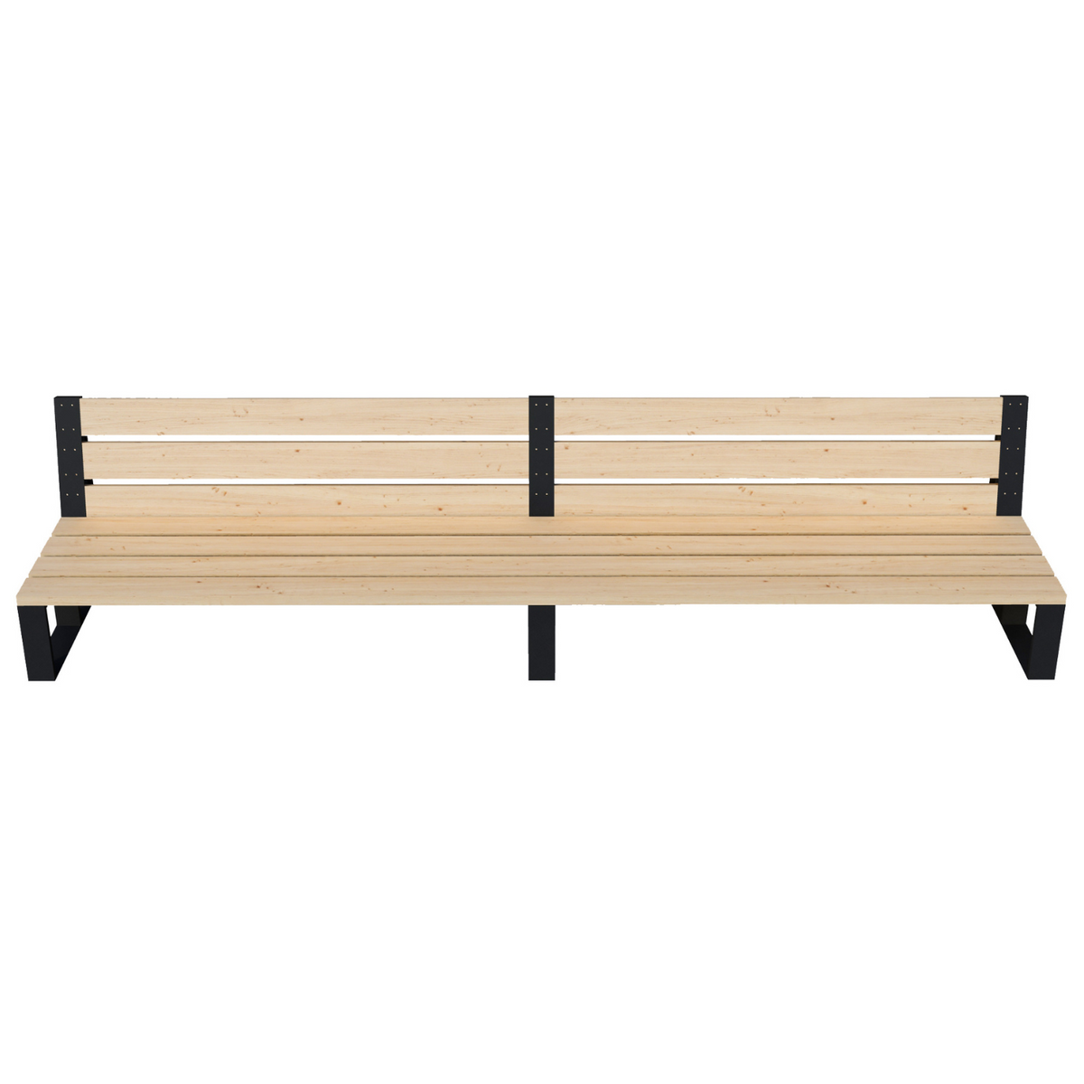 Outdoor DIY Sofa Kit (Up to 12 Feet Long) - Brackets for 2x6 Wood Slats