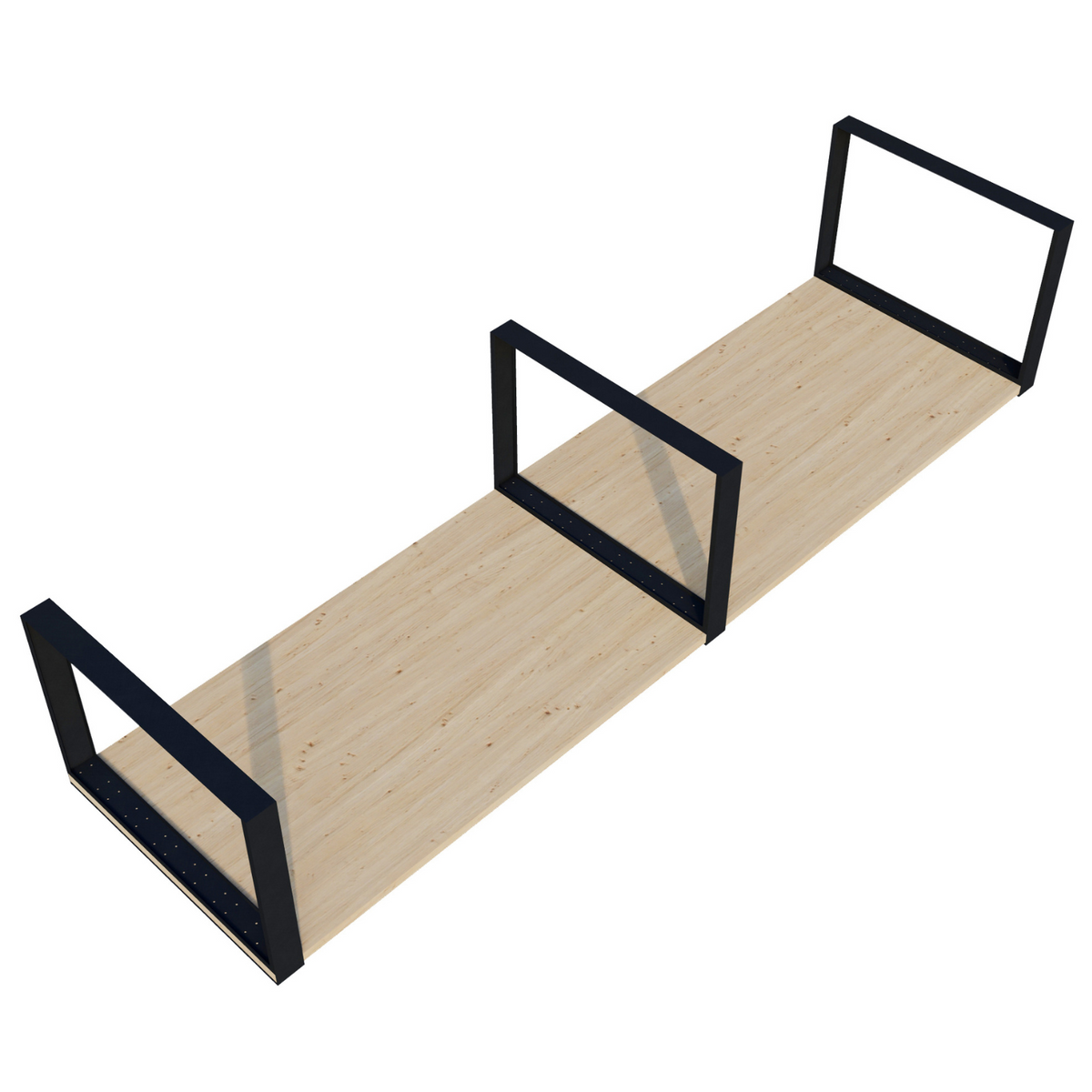 DIY Backyard Table Kit (Up to 12 Feet Long) - Brackets for 2x6 Wood Slats