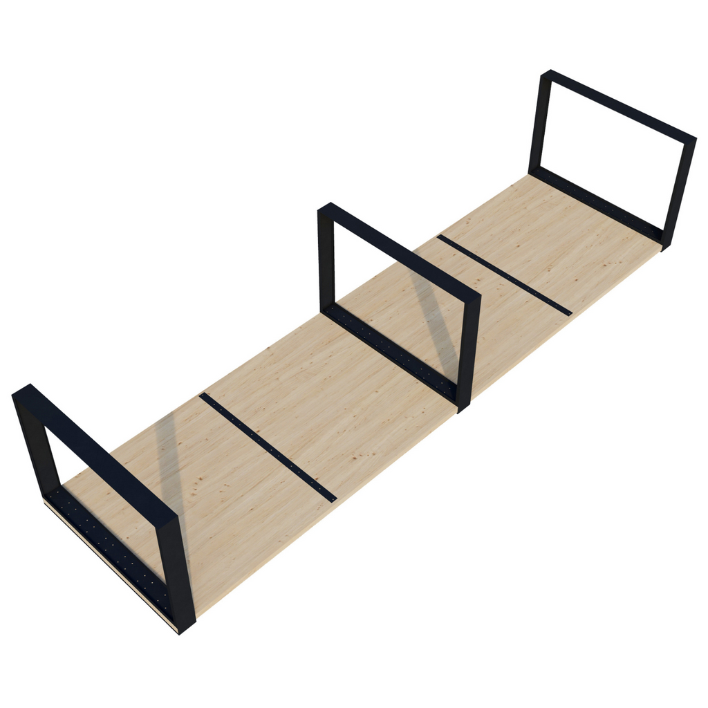 DIY Backyard Table Kit (Up to 12 Feet Long) - Brackets for 2x6 Wood Slats