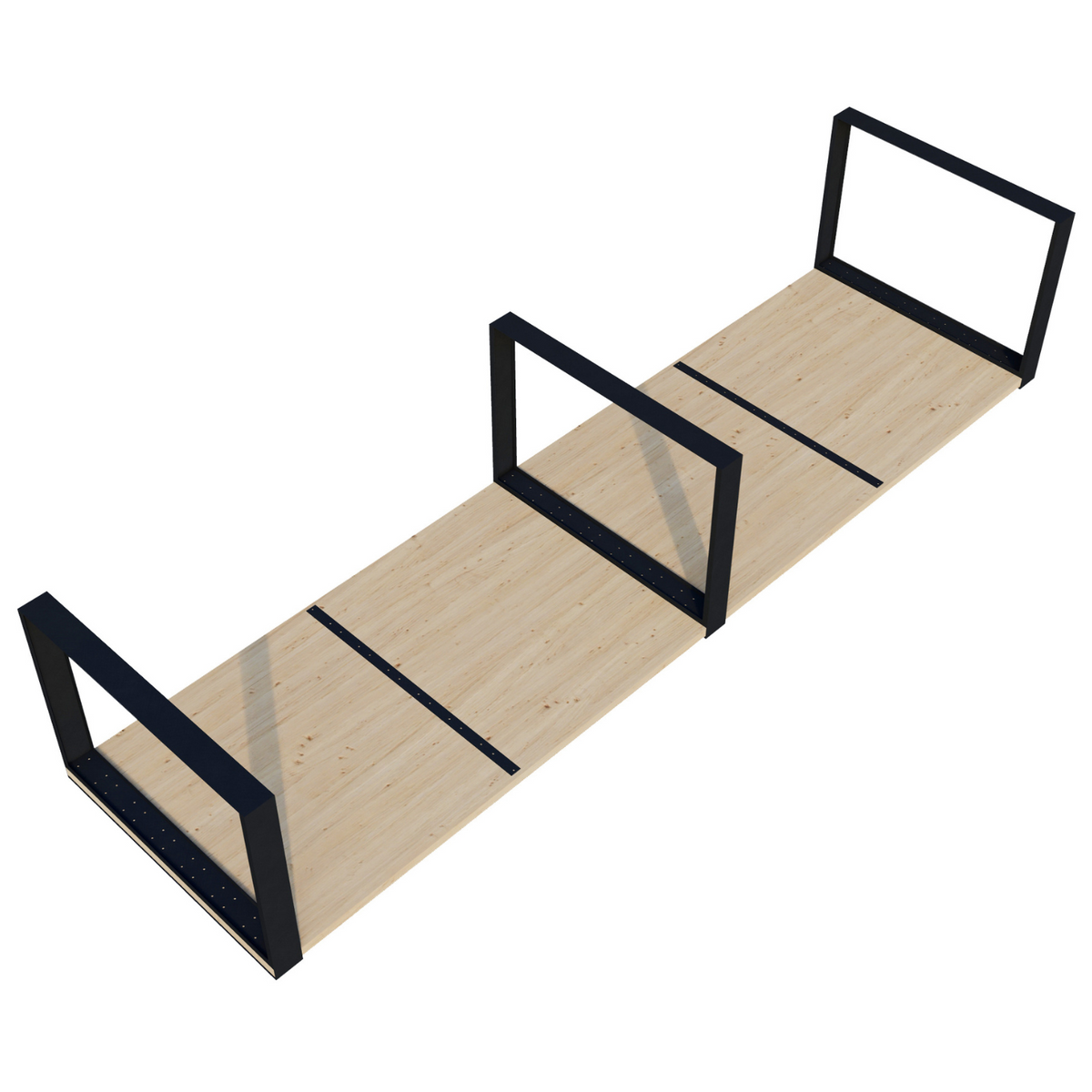 DIY Backyard Table Kit (Up to 12 Feet Long) - Brackets for 2x6 Wood Slats