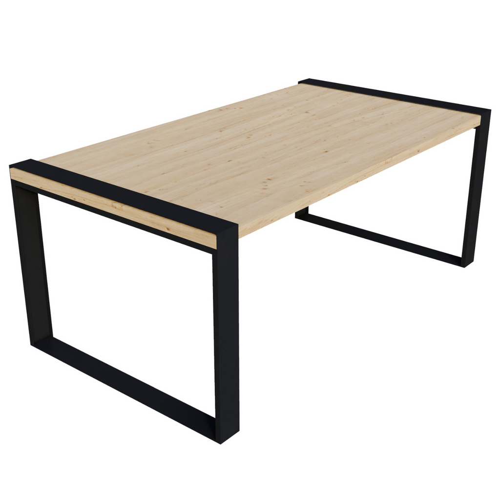 DIY Outdoor Patio Table Kit (Up to 6 Feet Long) - Brackets for 2x6 Wood Slats