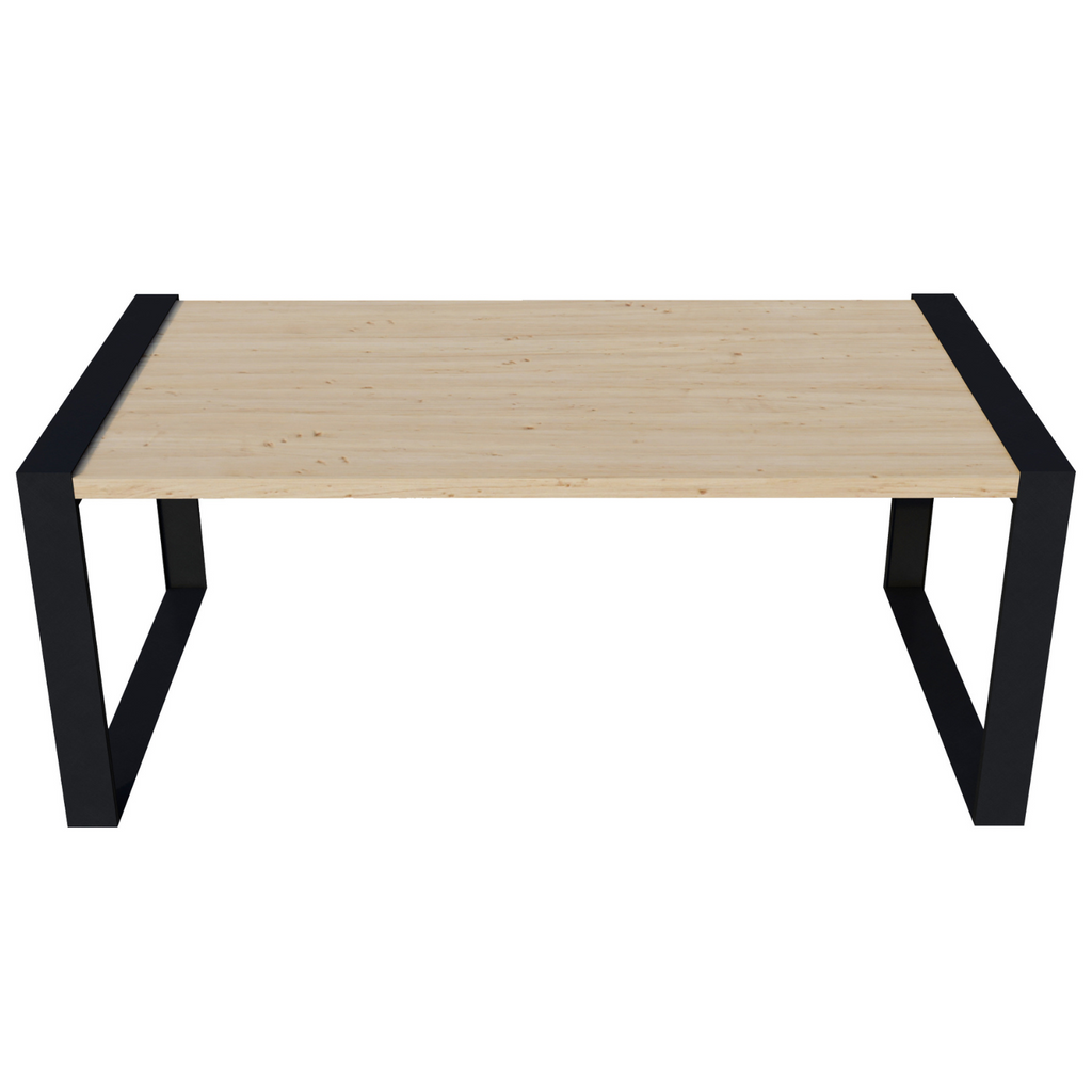 DIY Outdoor Patio Table Kit (Up to 6 Feet Long) - Brackets for 2x6 Wood Slats
