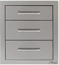 Alfresco 17-Inch Three Tier Storage Drawers - AXE-3DR-SC