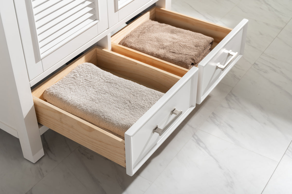 Meuble vasque simple Estate 36" avec plan en quartz blanc