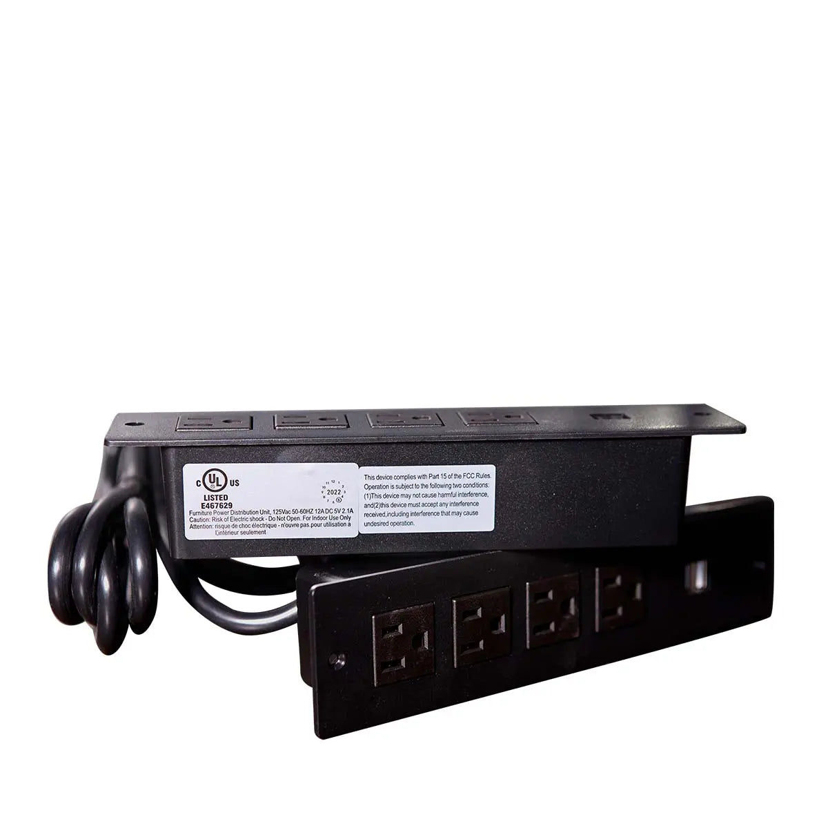 Extreme-Duty Steel Garage Corner (11' + 8.5') Tool Chest w/Pegboard, Power Outlets, USB Port, Magnetic Motion LED Lamps, TMG-WBM15