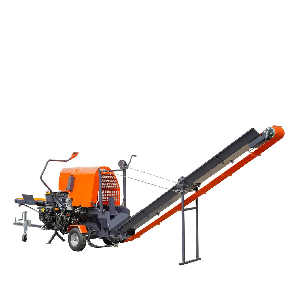Firewood Log Splitter Processor Conveyor, 15" x 23" Log Capacity, 14 HP Kohler Engine, 18" Chainsaw, TMG-GLS20