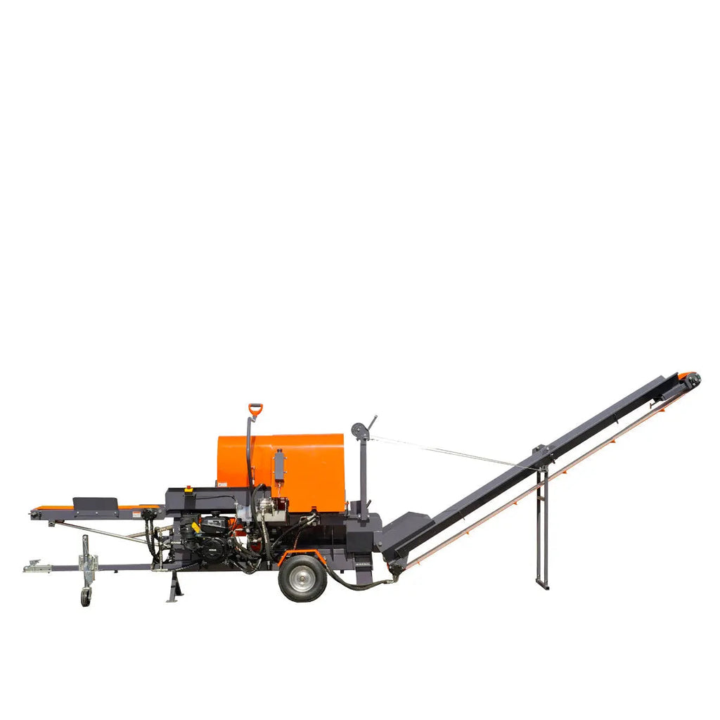 Firewood Log Splitter Processor Conveyor, 15" x 23" Log Capacity, 14 HP Kohler Engine, 18" Chainsaw, TMG-GLS20