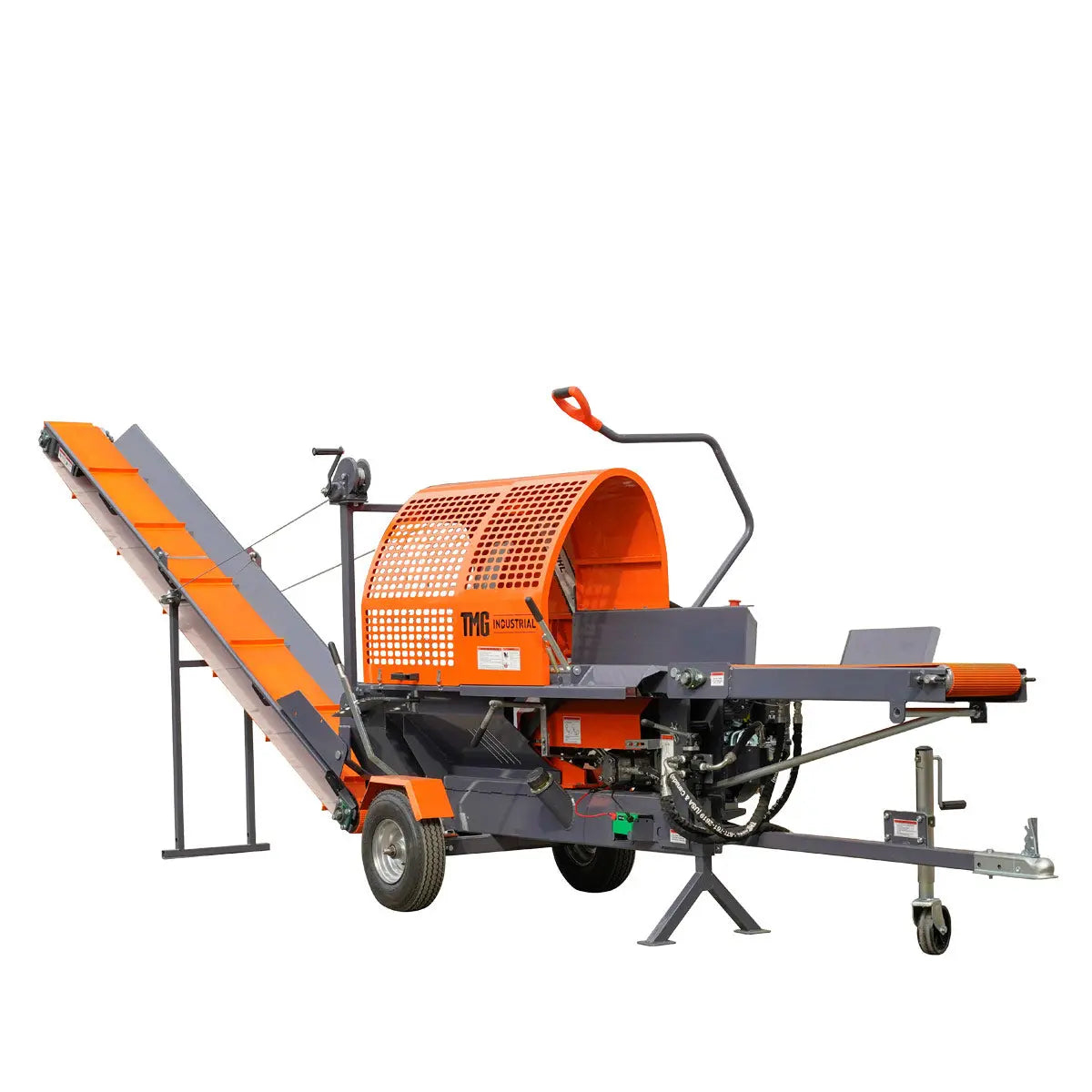 Firewood Log Splitter Processor Conveyor, 15" x 23" Log Capacity, 14 HP Kohler Engine, 18" Chainsaw, TMG-GLS20