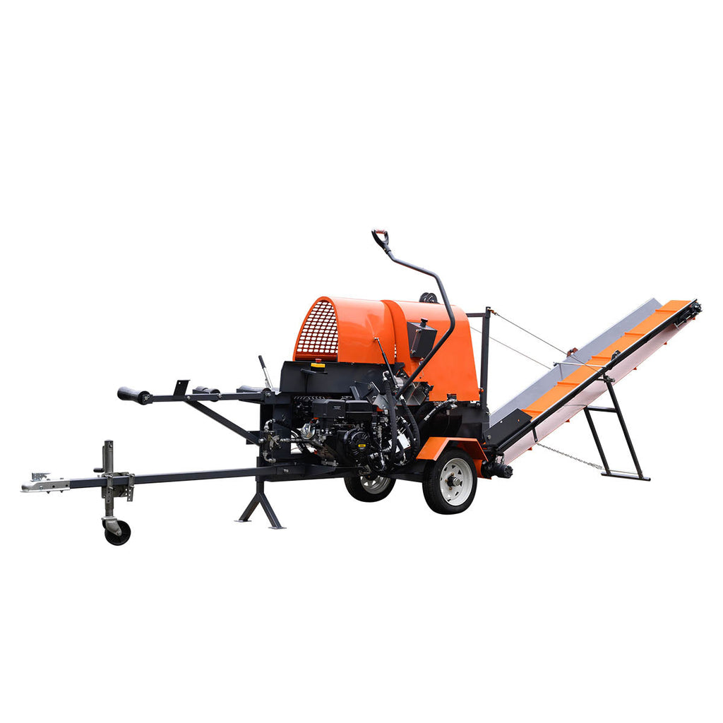 Firewood Processor with Conveyor, 15 HP Gas Engine, 18" STIHL® Chainsaw, ∅15" x 24" Log Capacity TMG-GLS16