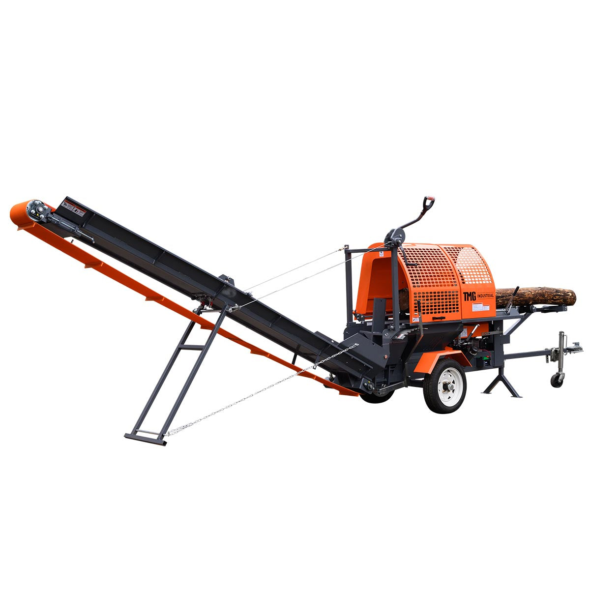 Firewood Processor with Conveyor, 15 HP Gas Engine, 18" STIHL® Chainsaw, ∅15" x 24" Log Capacity TMG-GLS16