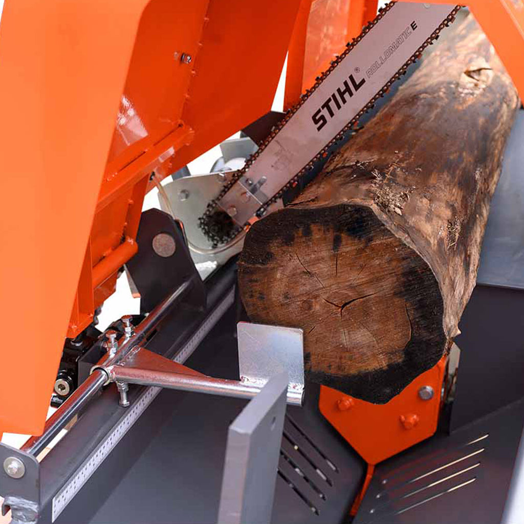 Firewood Processor with Conveyor, 15 HP Gas Engine, 18" STIHL® Chainsaw, ∅15" x 24" Log Capacity TMG-GLS16
