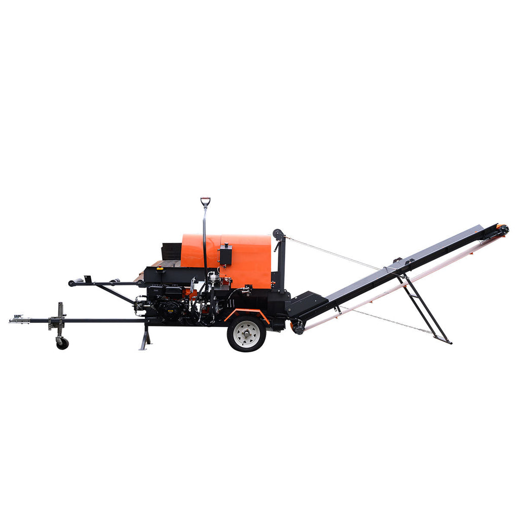 Firewood Processor with Conveyor, 15 HP Gas Engine, 18" STIHL® Chainsaw, ∅15" x 24" Log Capacity TMG-GLS16