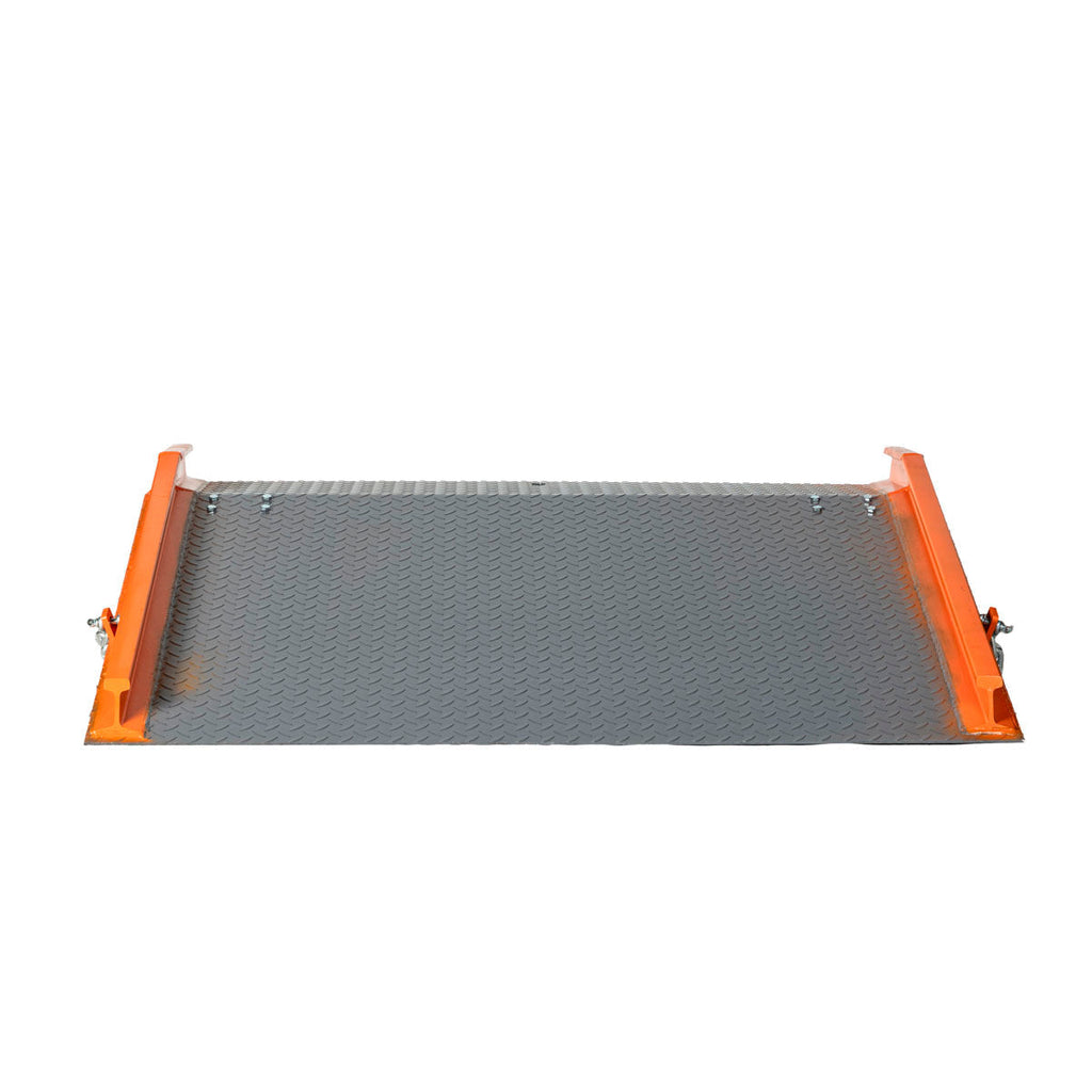 Forklift Ramp 60" x 48", 53-½" Usable Ramp Width, Locking Legs & Side Curbs, TMG-FLR13