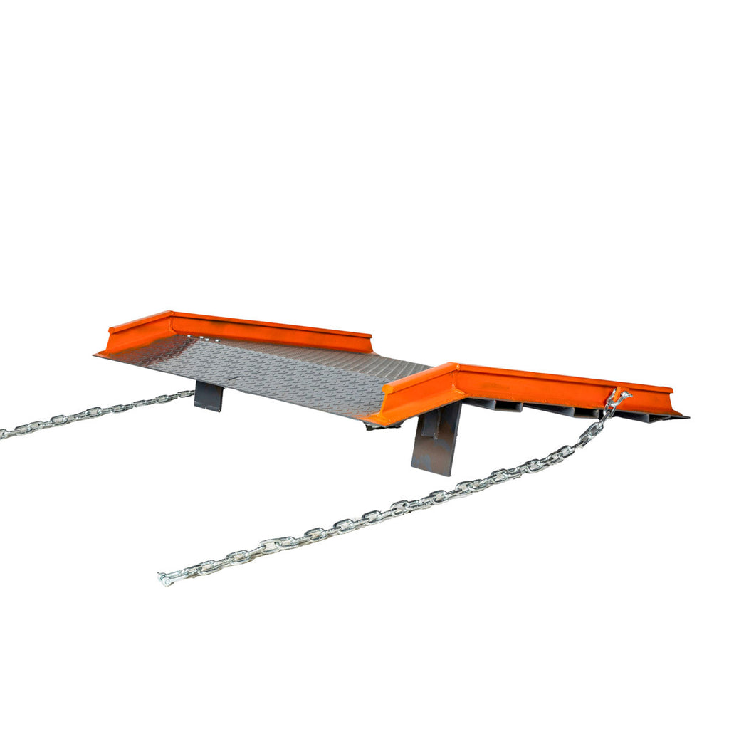 Forklift Ramp 60" x 48", 53-½" Usable Ramp Width, Locking Legs & Side Curbs, TMG-FLR13