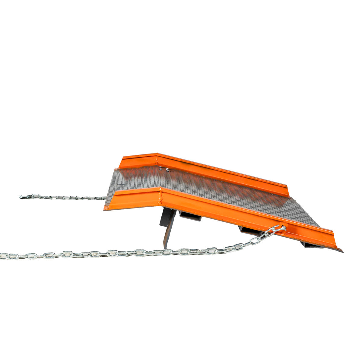 Forklift Ramp 60" x 48", 53-½" Usable Ramp Width, Locking Legs & Side Curbs, TMG-FLR13