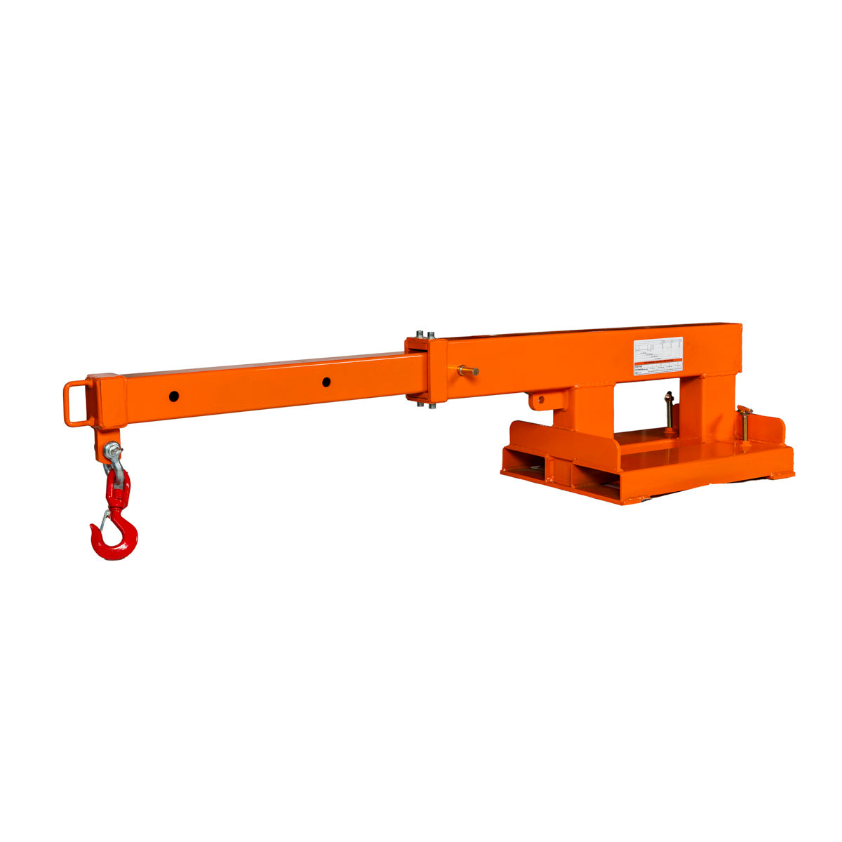 Forklift Telescoping Jib Crane, 2.5 Ton (5500 lb) Capacity, Adjustable 31”-77” Boom, TMG-FJC55T