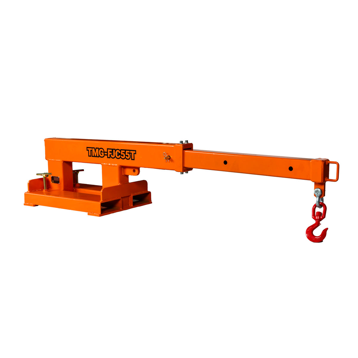 Forklift Telescoping Jib Crane, 2.5 Ton (5500 lb) Capacity, Adjustable 31”-77” Boom, TMG-FJC55T