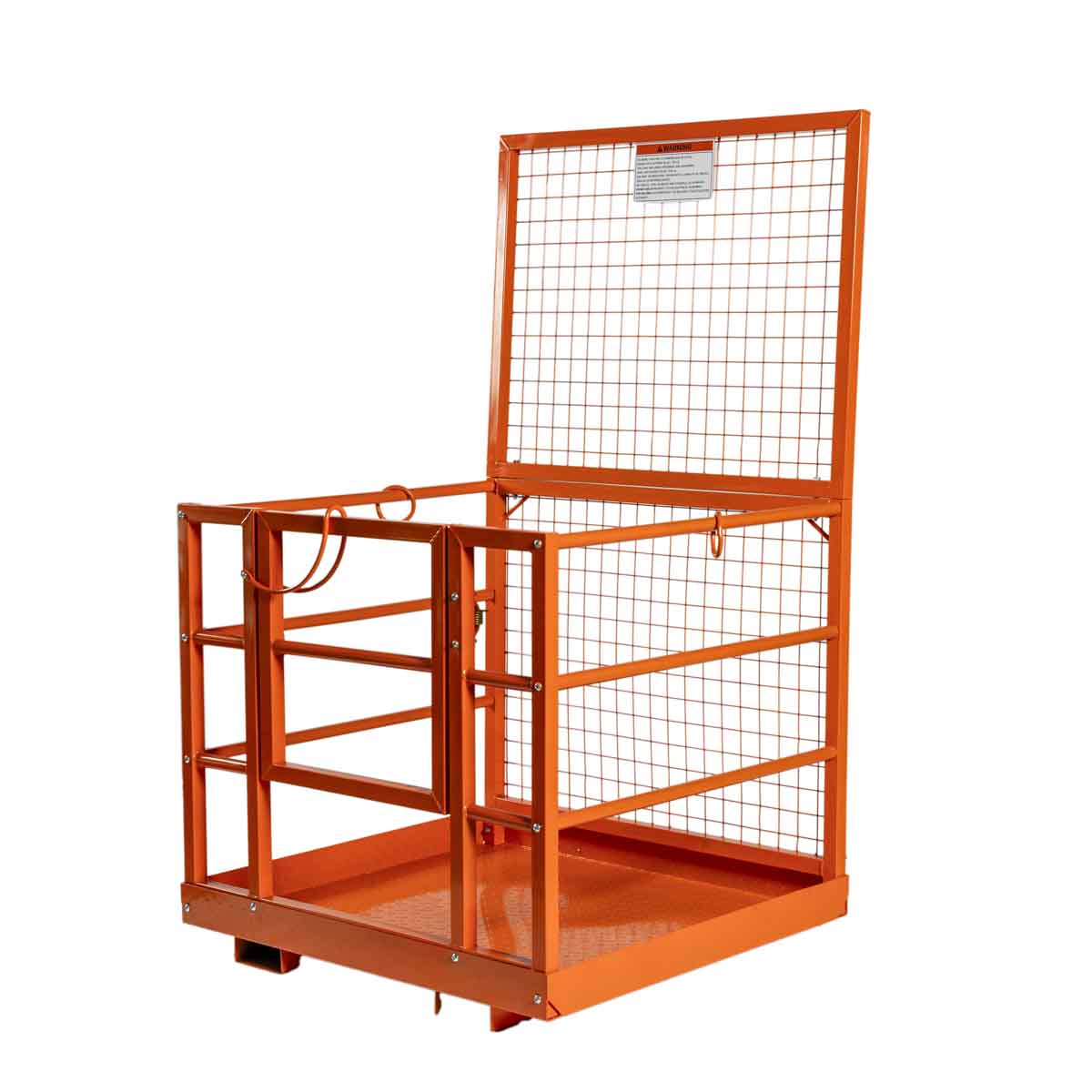 Forklift Work Platform 45"x43", 880 lb Capacity, Heavy-Duty Safety Cage with Locking Mechanism, TMG-FWP08L
