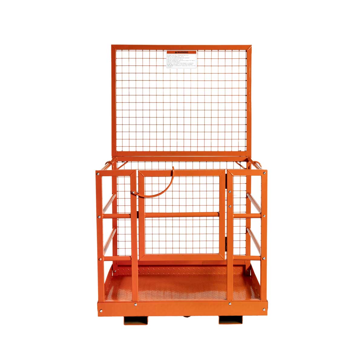 Forklift Work Platform 45"x43", 880 lb Capacity, Heavy-Duty Safety Cage with Locking Mechanism, TMG-FWP08L
