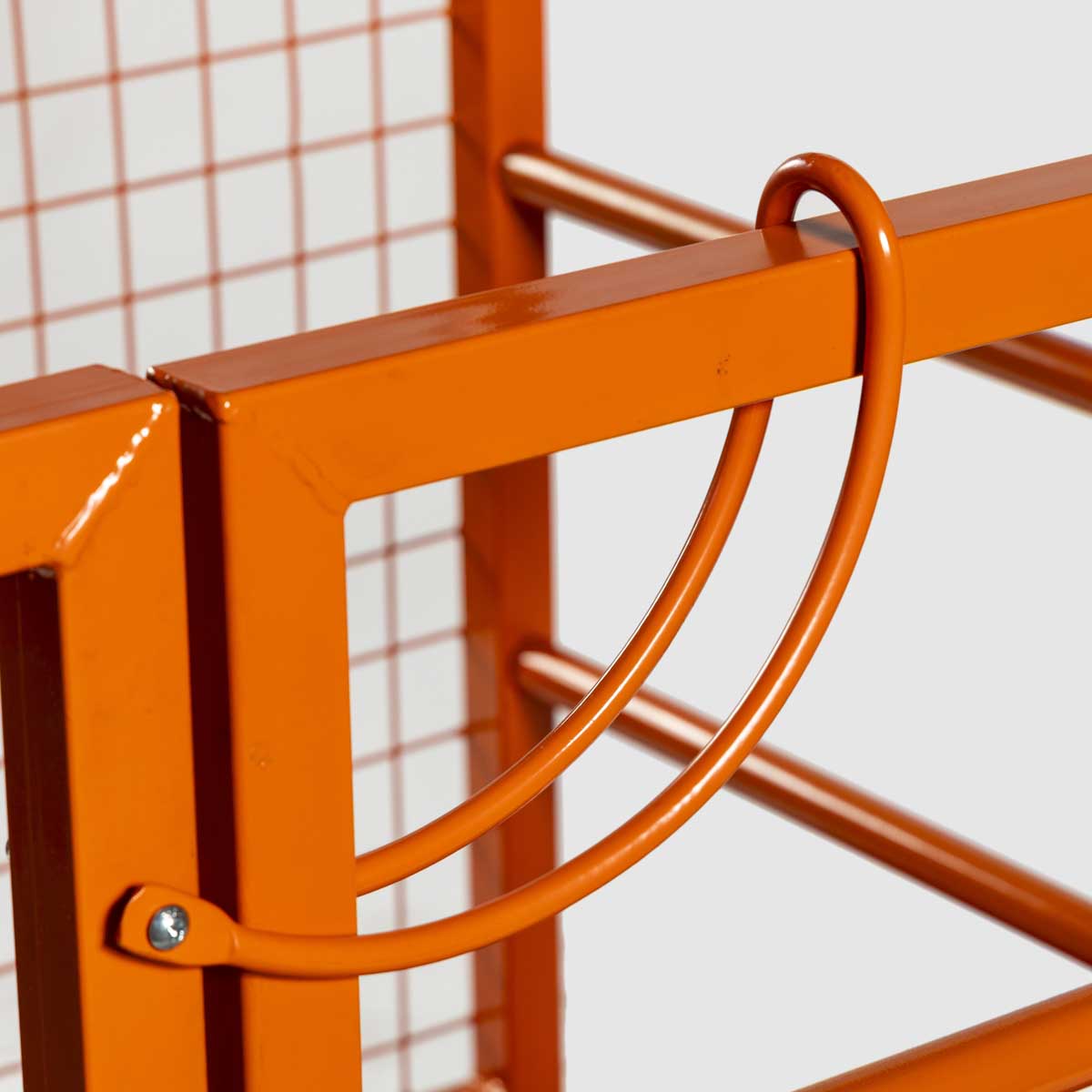 Forklift Work Platform 45"x43", 880 lb Capacity, Heavy-Duty Safety Cage with Locking Mechanism, TMG-FWP08L