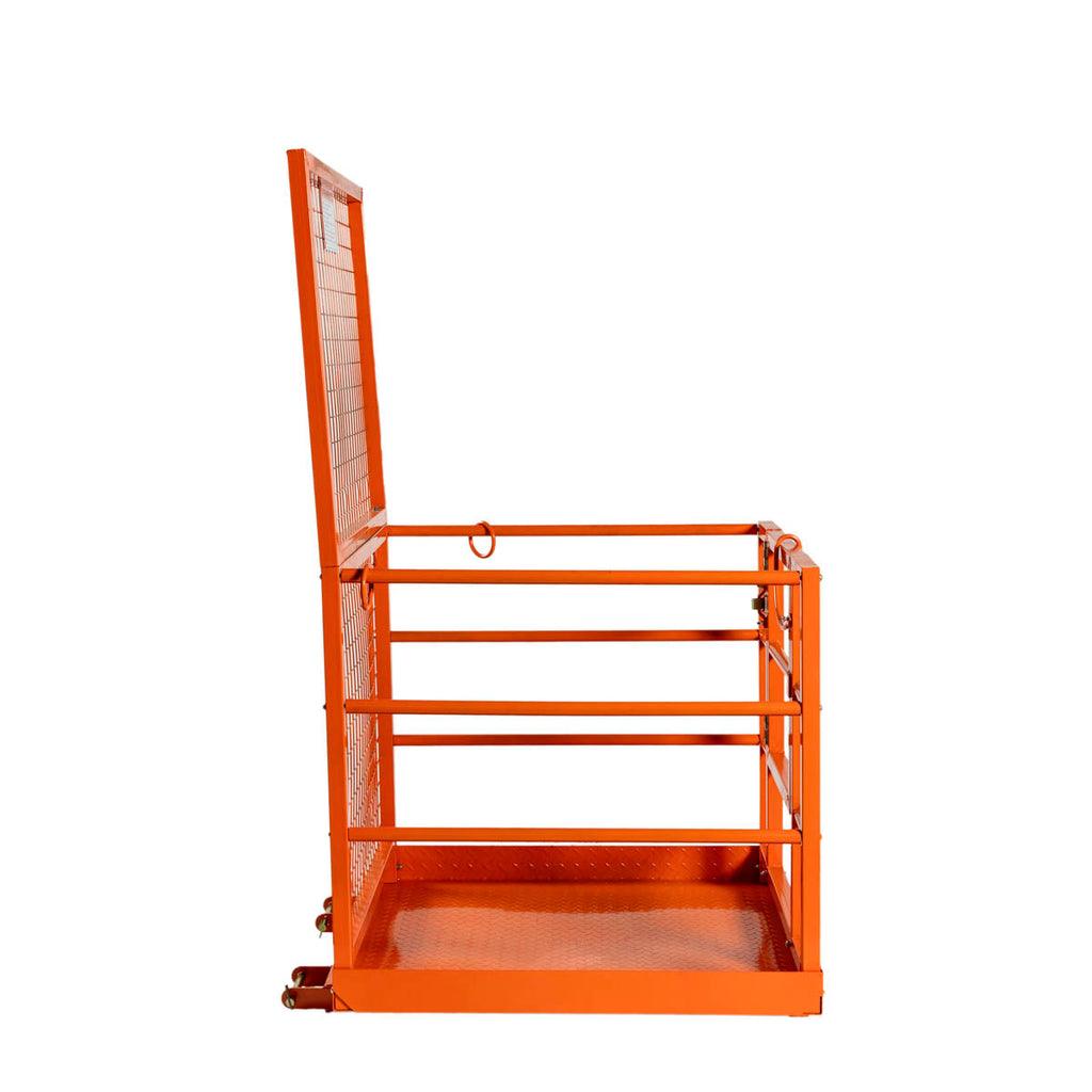 Forklift Work Platform 45"x43", 880 lb Capacity, Heavy-Duty Safety Cage with Locking Mechanism, TMG-FWP08L