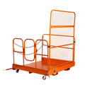Forklift Work Platform 54”x54”, 3300 lb Capacity, Heavy-Duty Safety Cage with Access Ramp, TMG-FWP33