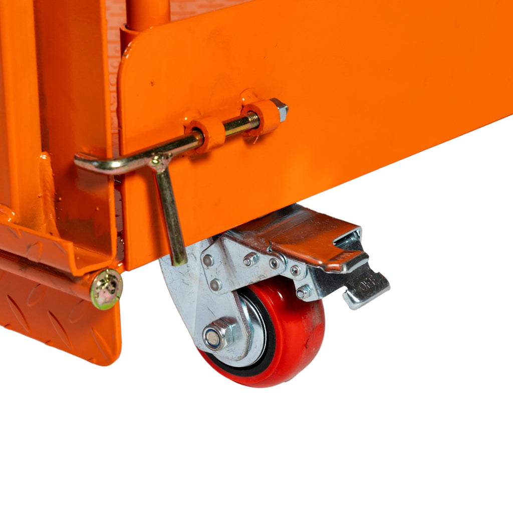 Forklift Work Platform 54”x54”, 3300 lb Capacity, Heavy-Duty Safety Cage with Access Ramp, TMG-FWP33