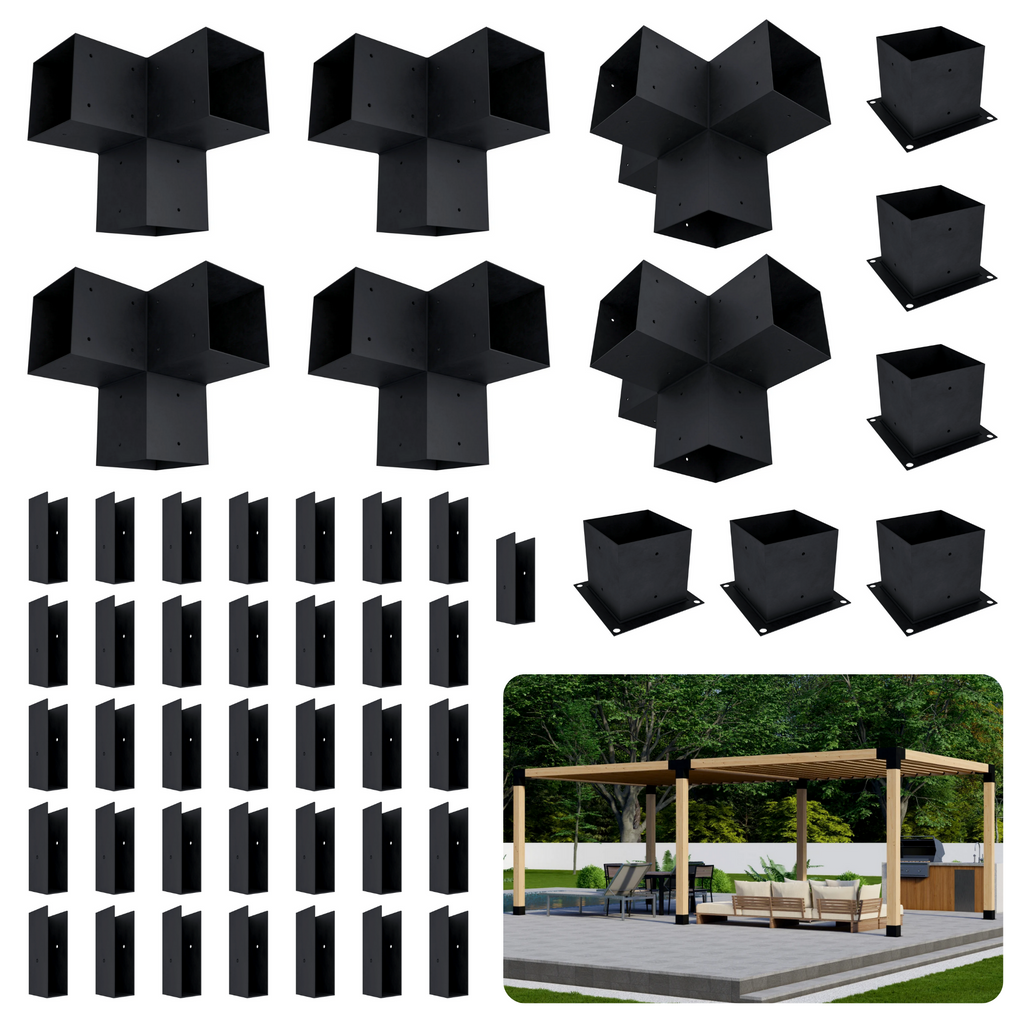 Pergola autoportante 10' x 18' avec toit