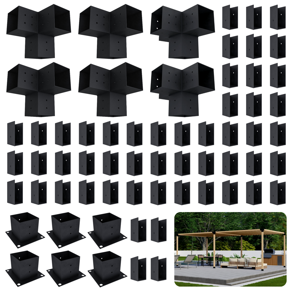 Kit de pergola autoportante 12x22 avec toit