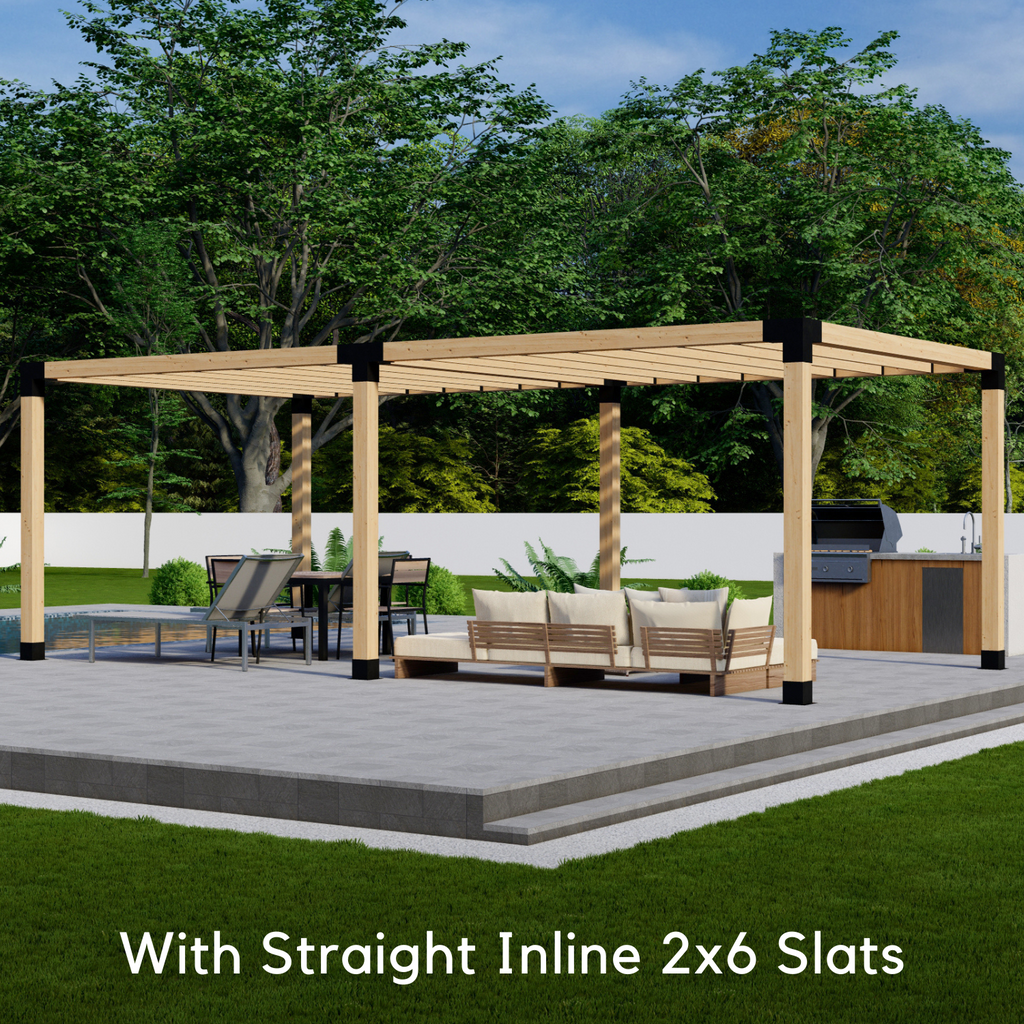 Pergola autoportante 8' x 24' avec toit