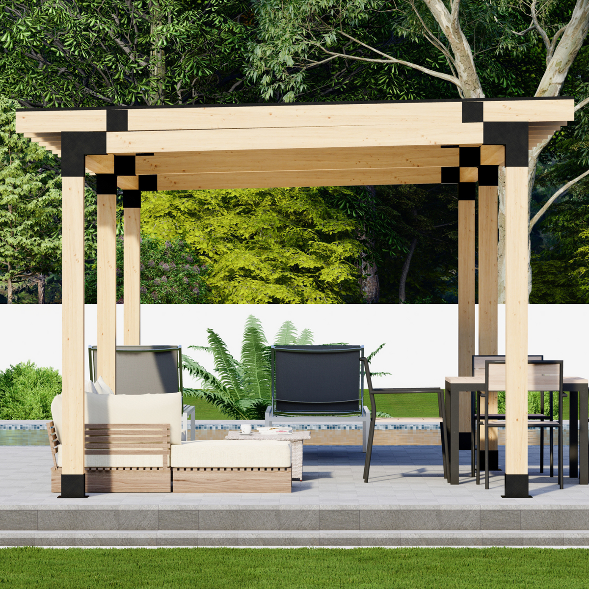 Covered Patio Flat Roof Kit