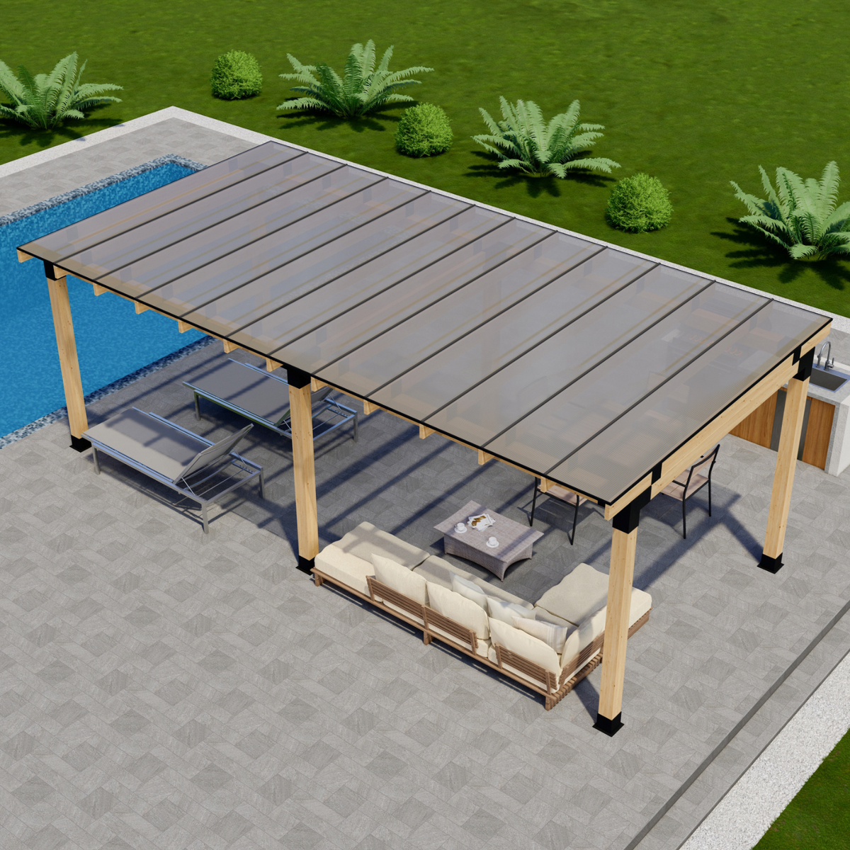 Covered Patio Flat Roof Kit