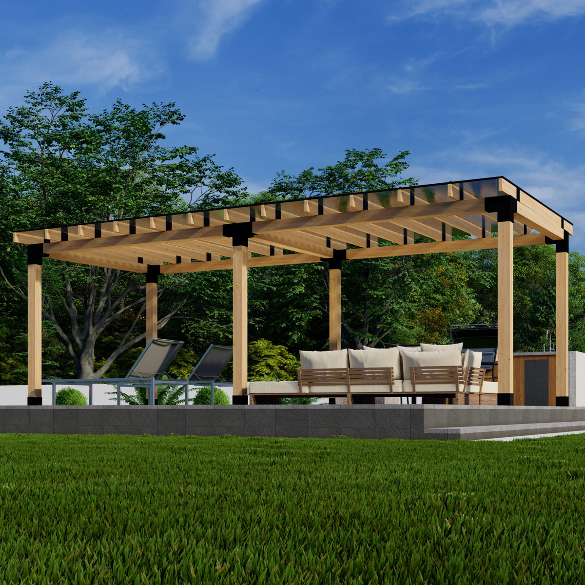 Covered Patio Flat Roof Kit
