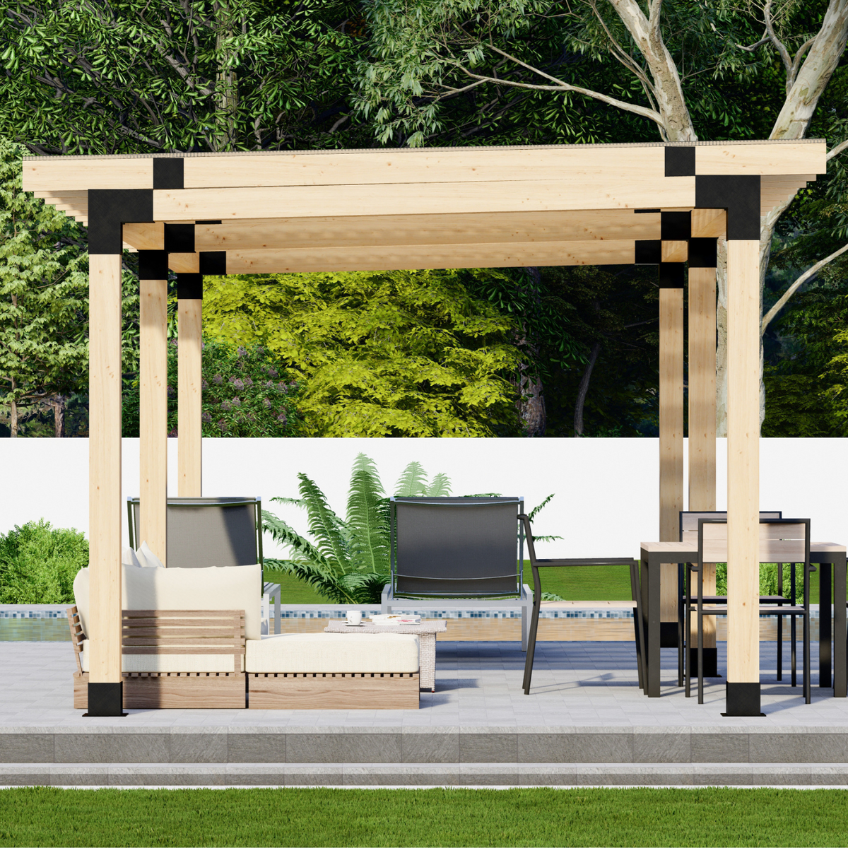 Covered Patio Flat Roof Kit