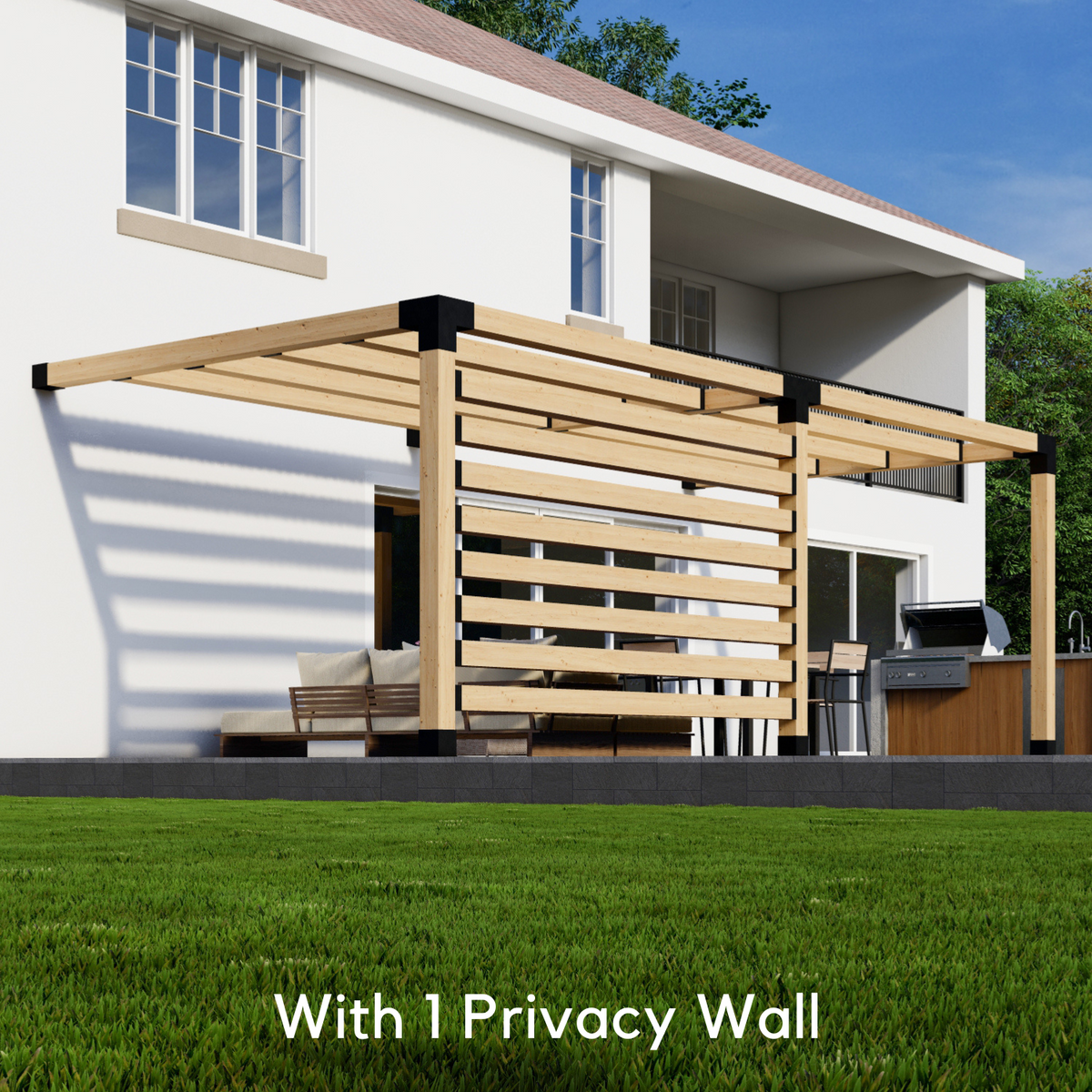Kit for a Pergola Off Side of House