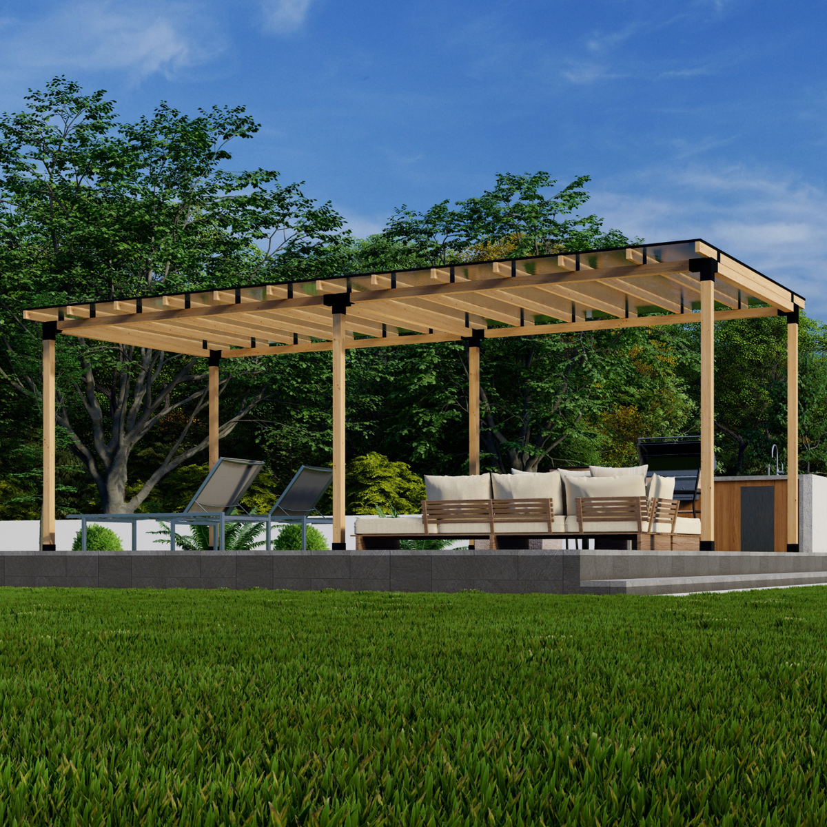 DIY Kit for Outdoor Patio Cover Structure