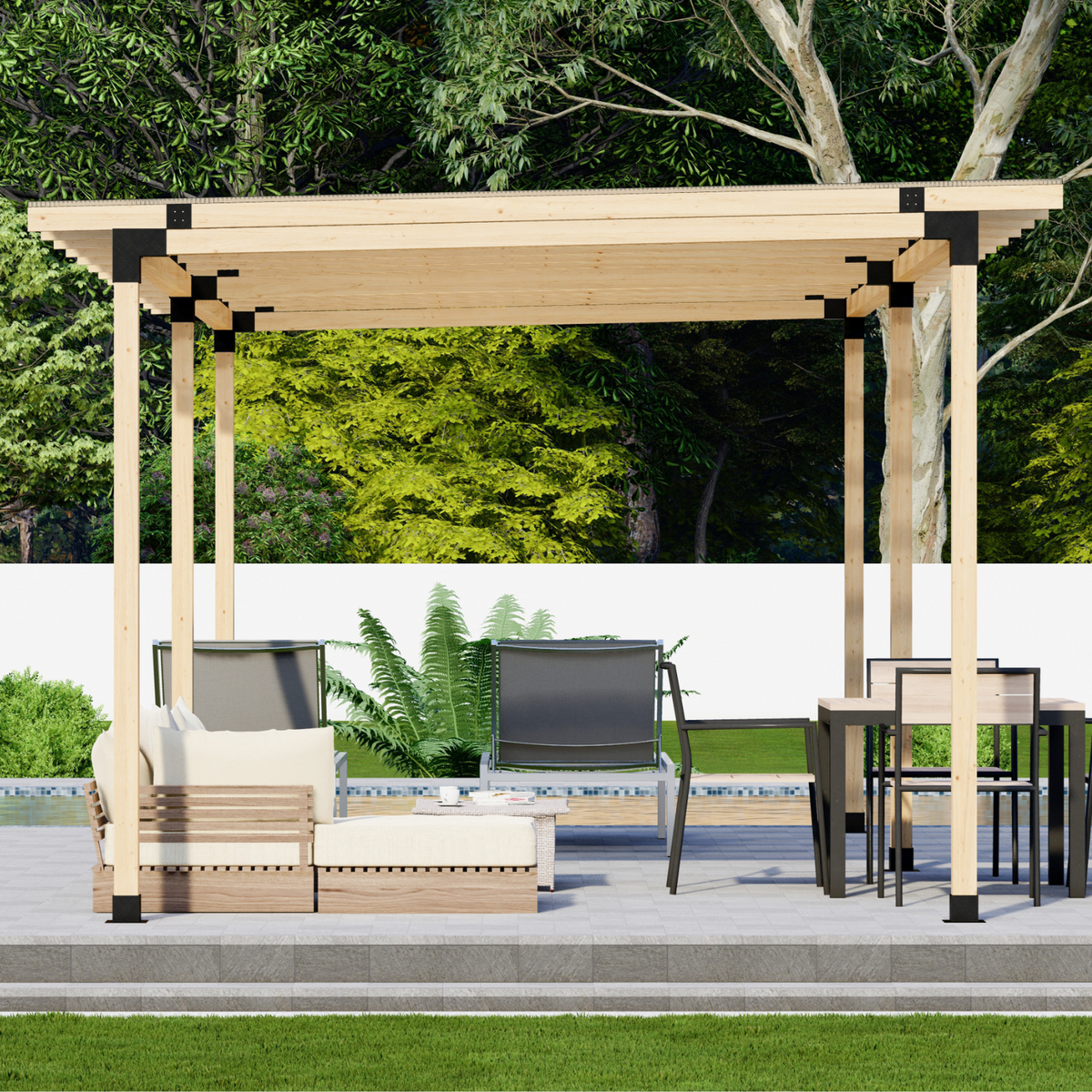 DIY Kit for Outdoor Patio Cover Structure