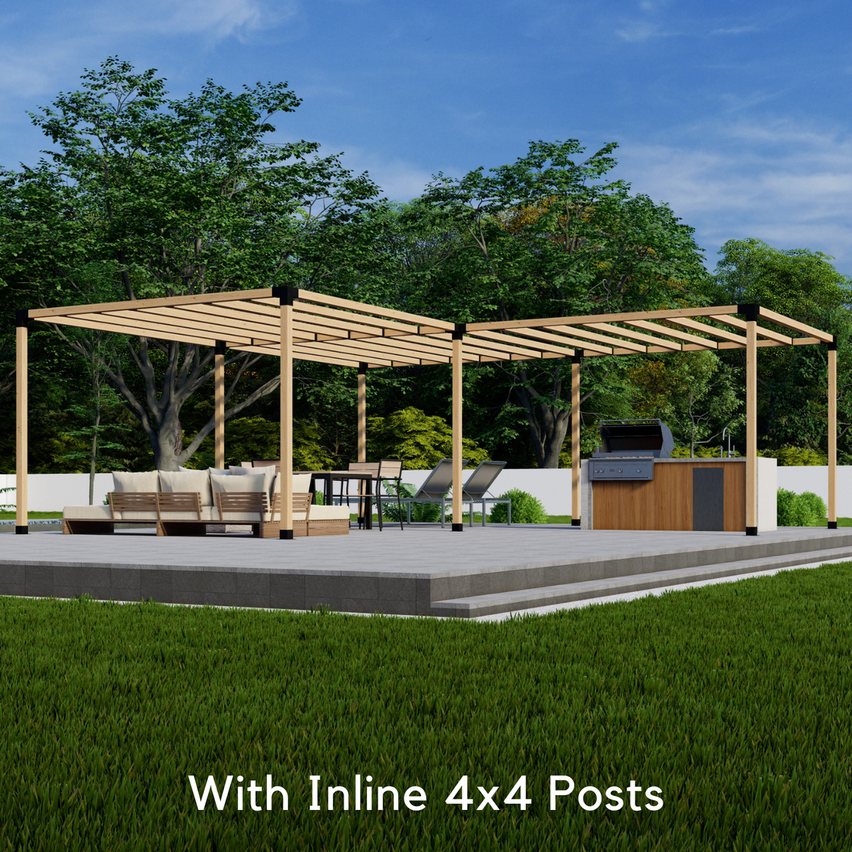 L-Shaped Pergola Kit