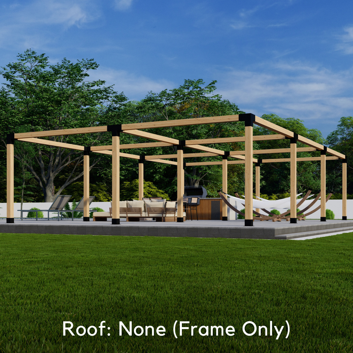 DIY Pergola Kit for a Large Patio Pergola Up to 36' x 24'