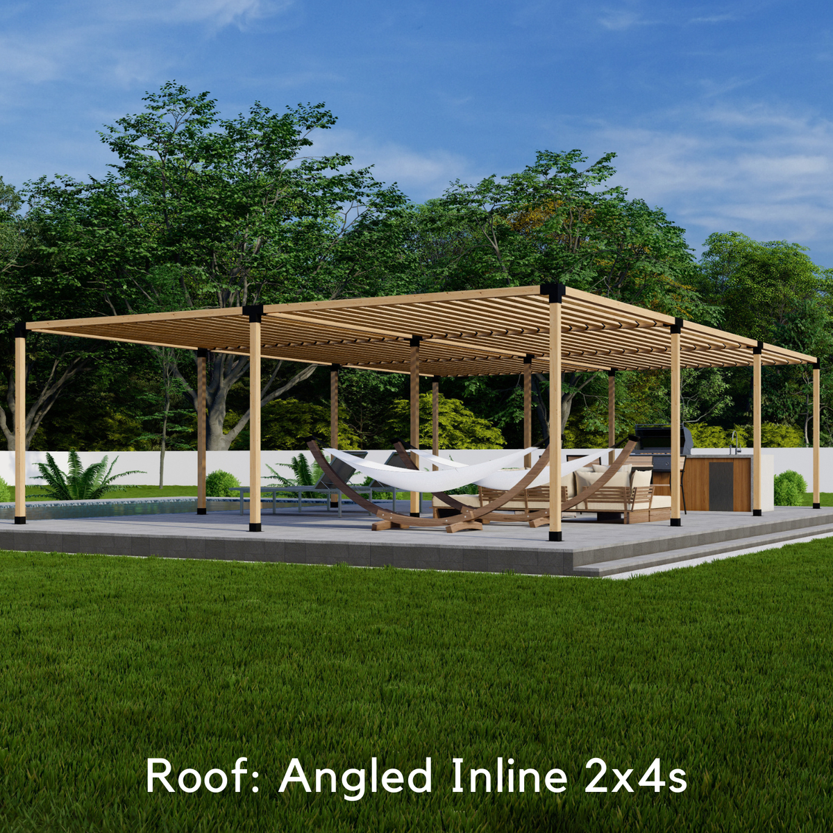 DIY Pergola Kit for a Large Patio Pergola Up to 36' x 24'