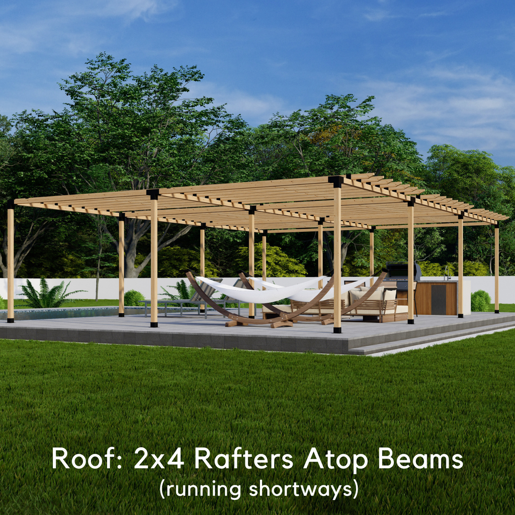 DIY Pergola Kit for a Large Patio Pergola Up to 36' x 24'