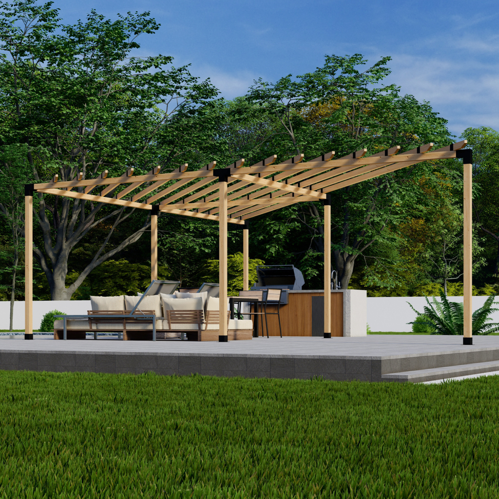 DIY Kit for a Large Triangle Pergola
